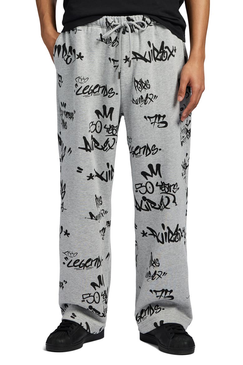 Graffiti Sweatpants, Main, color, HEATHER GREY