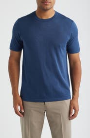 Jack Victor Wellington Cotton & Silk Crewneck T-Shirt