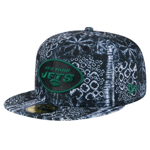 Men's New Era Black New York Jets Shibori 59FIFTY Fitted Hat