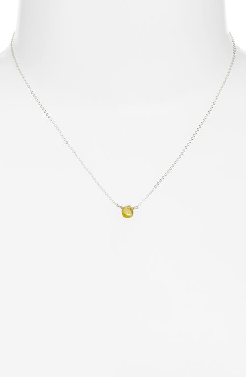 Nashelle Birthstone Pendant Necklace In Silver