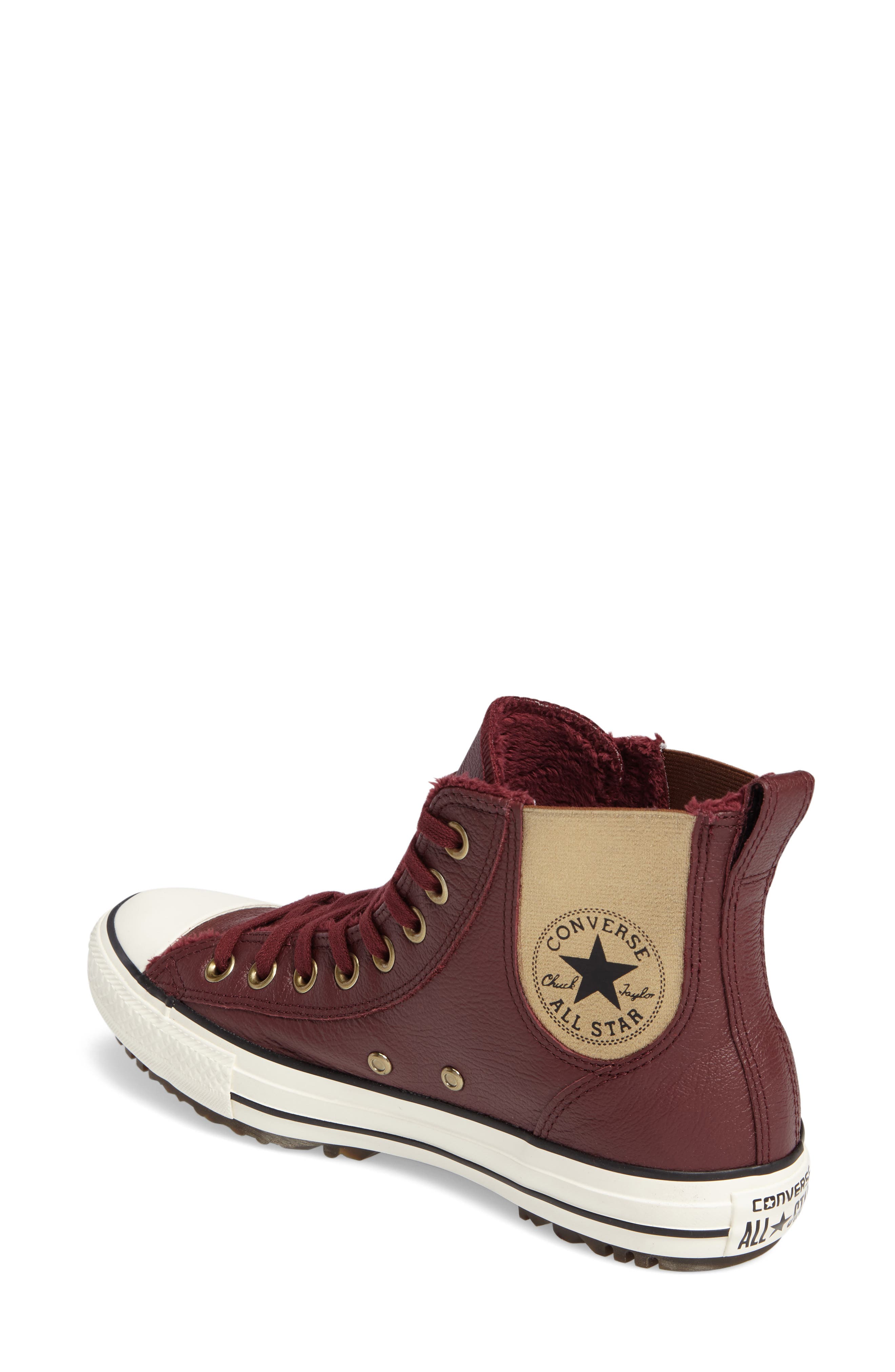 Converse Chuck Taylor<sup>®</sup> All Star<sup>®</sup> Faux Fur Chelsea Sneaker, Alternate, color, 