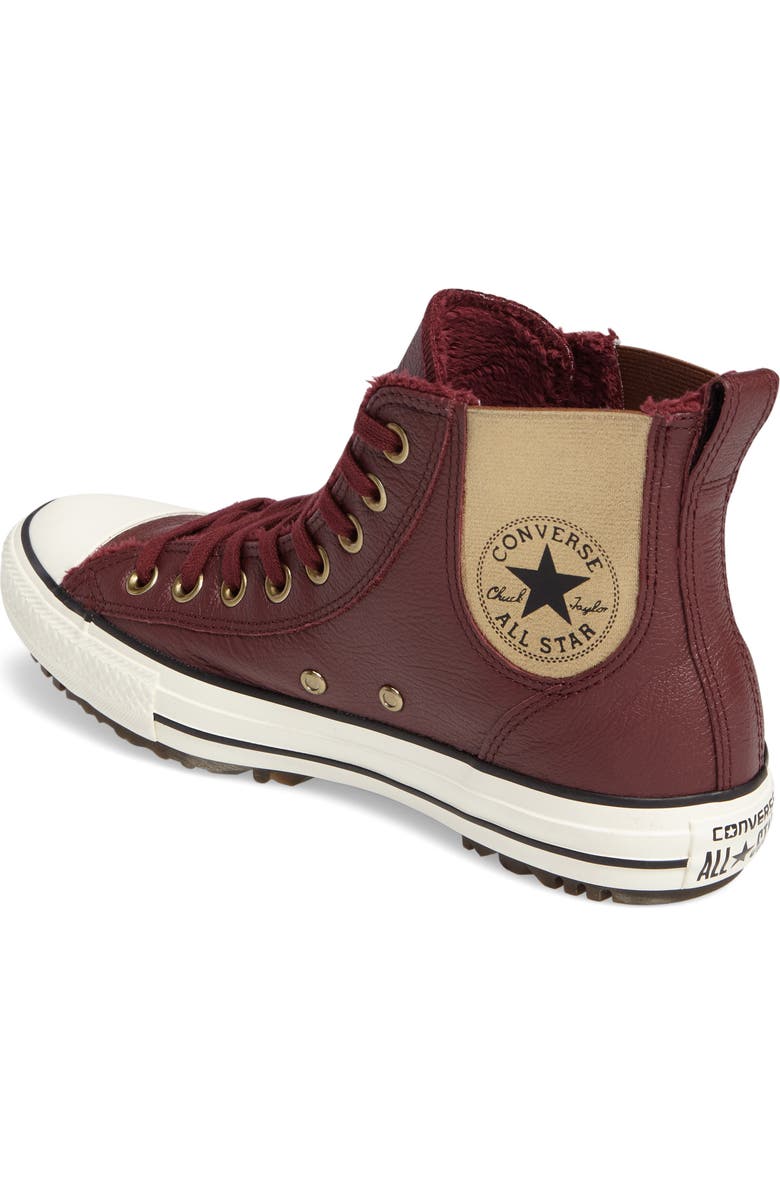 Converse Chuck Taylor<sup>®</sup> All Star<sup>®</sup> Faux Fur Chelsea Sneaker, Alternate, color,
