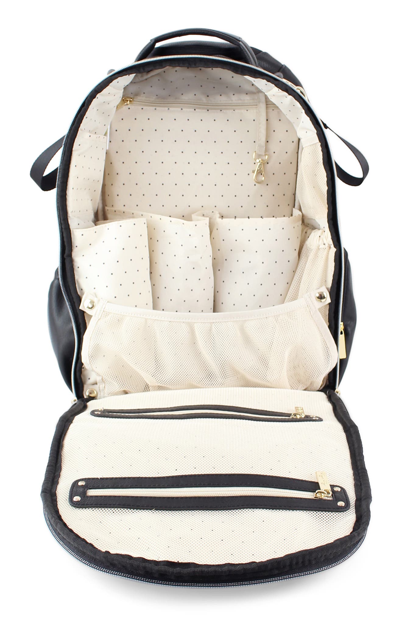 Itzy Ritzy Boss Faux Leather Diaper Bag, Alternate, color, 