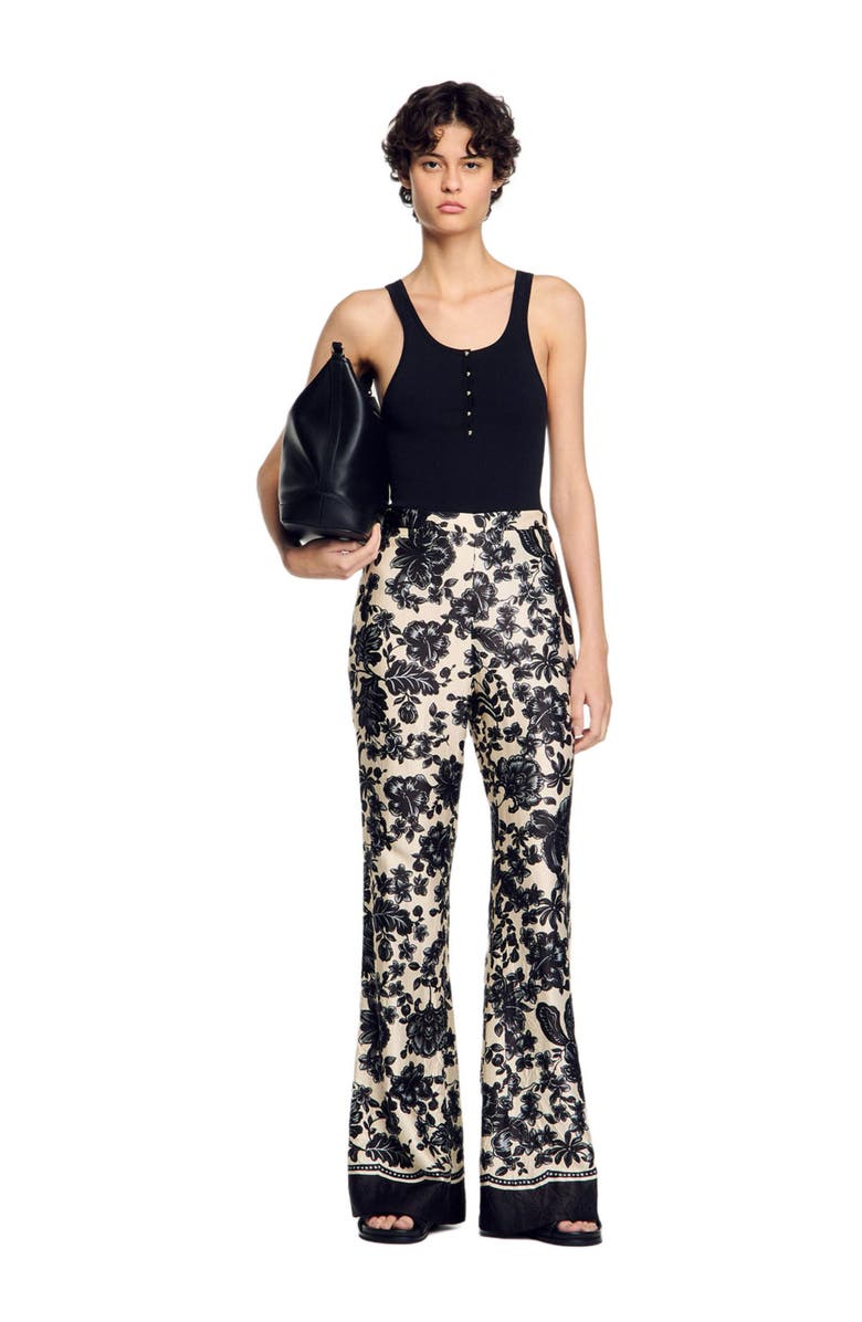 SANDRO Floral pants, Alternate, color,