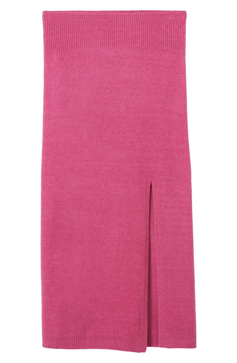 MANGO Slit Sweater Skirt, Alternate, color, Strawberry