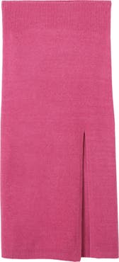MANGO Slit Sweater Skirt