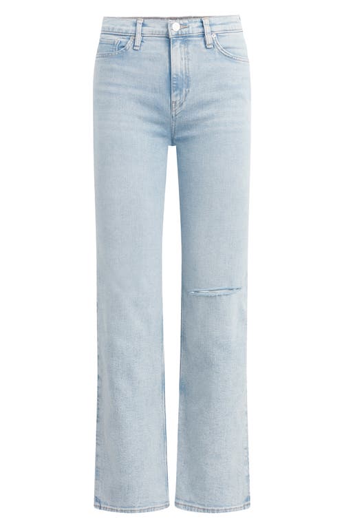 Hudson Jeans Remi Ripped High Waist Ankle Straight Leg Jeans In Blue