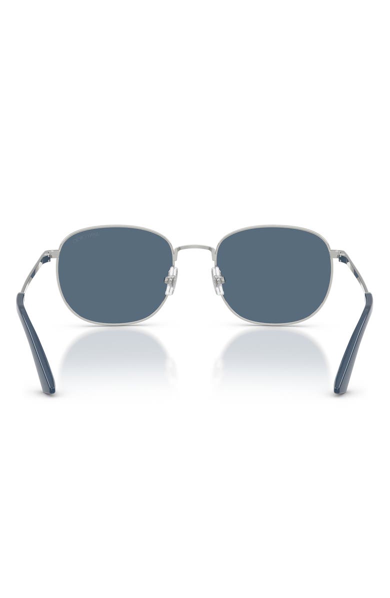Jimmy Choo 52mm Phantos Sunglasses, Alternate, color, Silver / Dark Blue