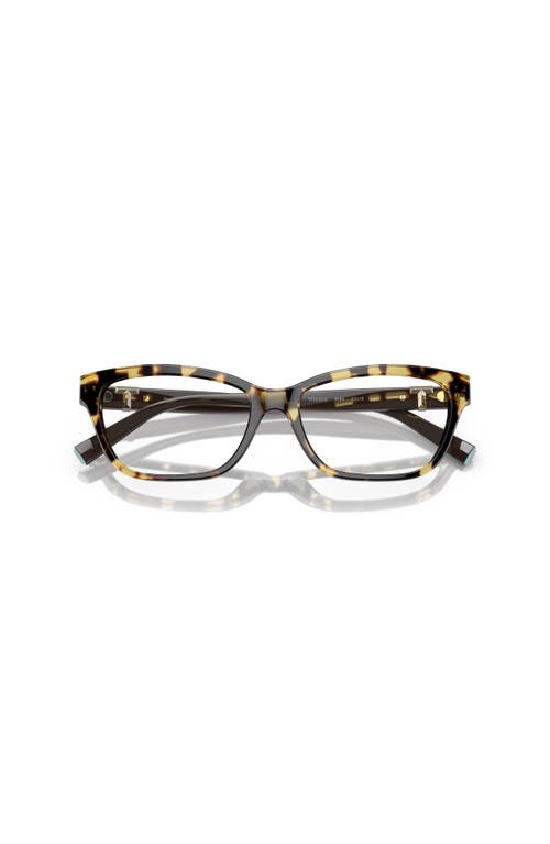 Tiffany & Co . 54mm Rectangle Optical Glasses In Brown
