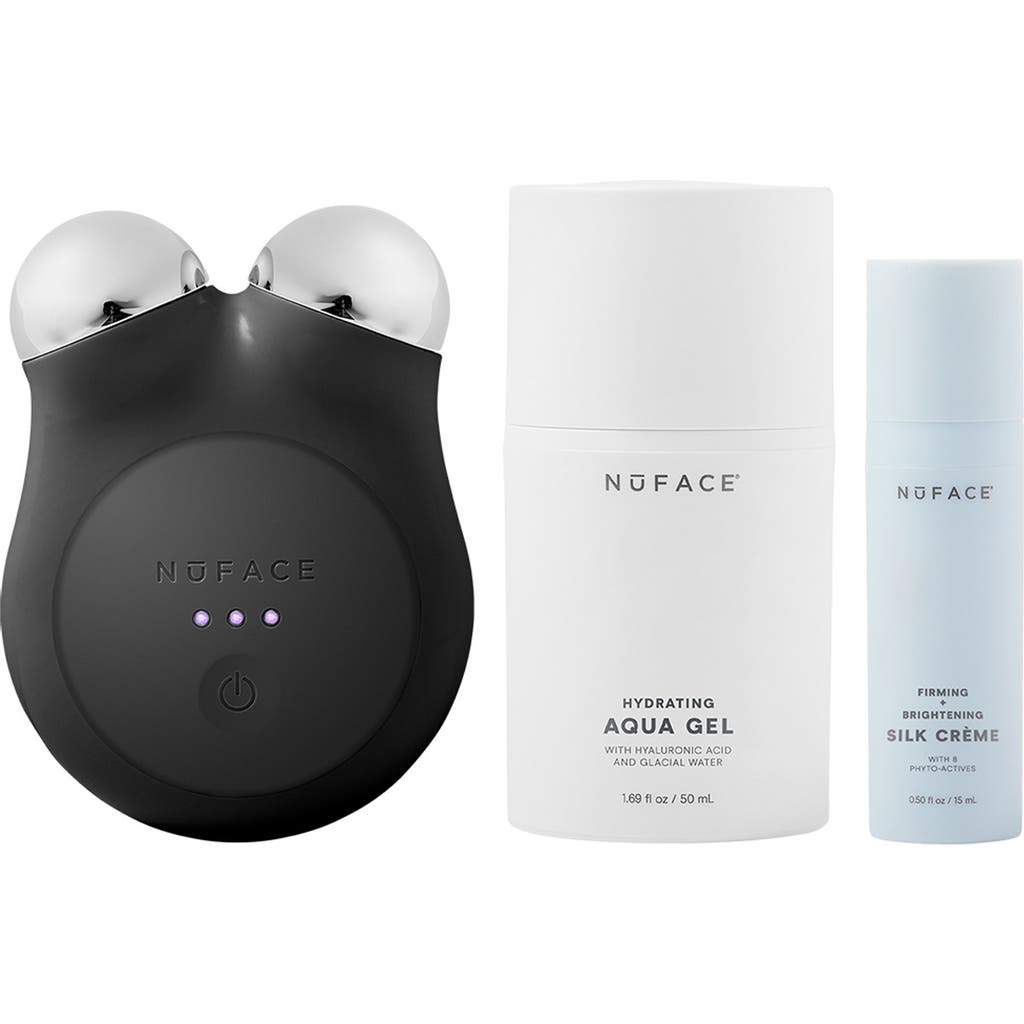 NuFACE® MINI+ Smart Petite Microcurrent Facial Toning Device Starter Kit $309 Value in Midnight Black  product