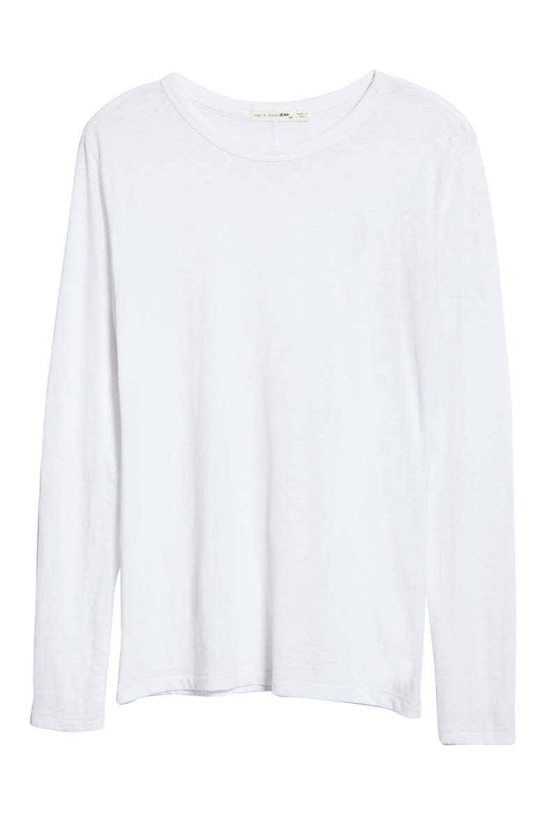 The Long Sleeve Tee, Alternate, color, BRIGHTWHT