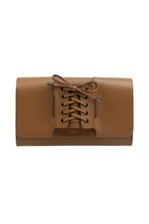 Perrin Paris Corsette Clutch In Brown