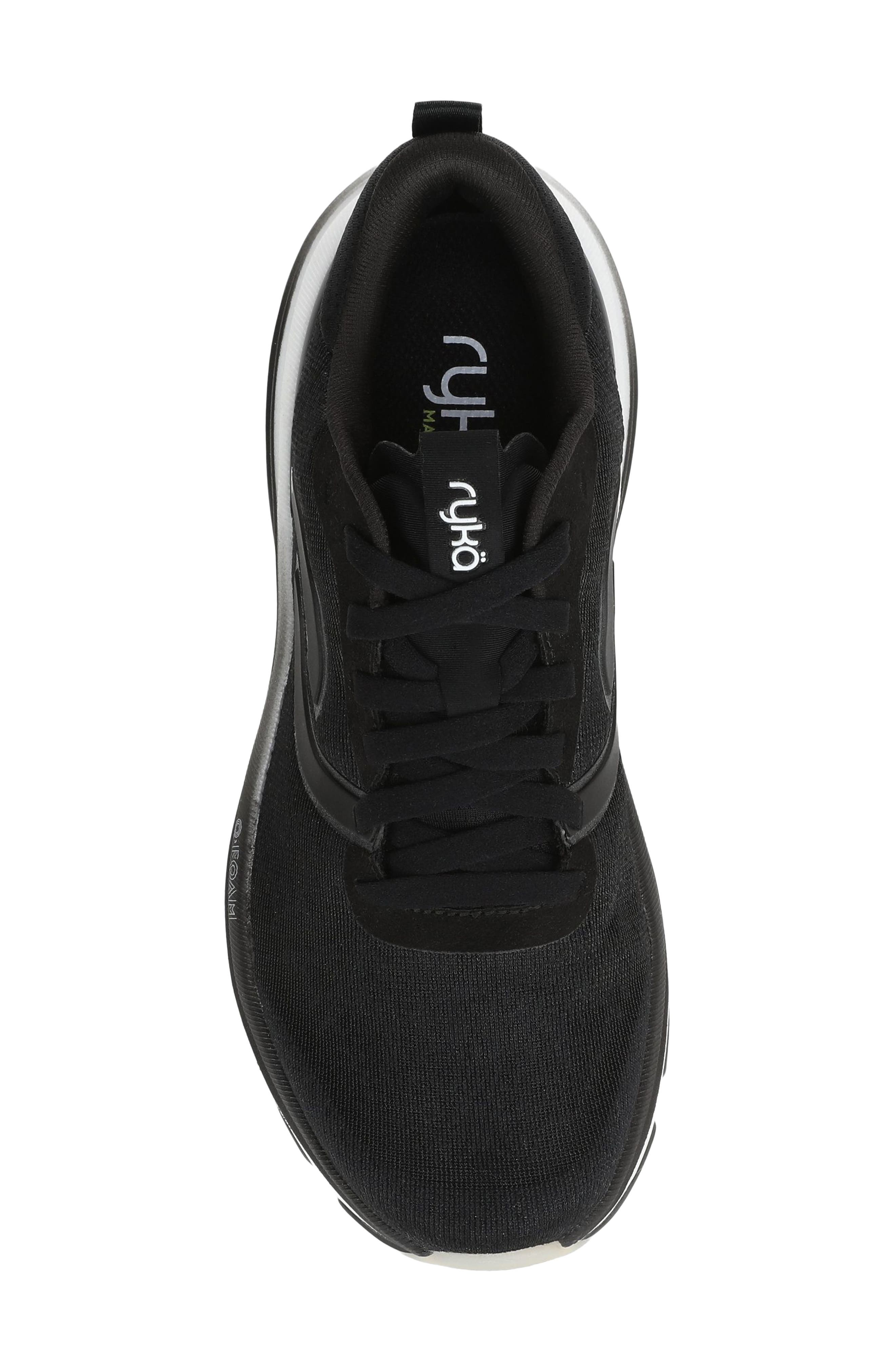 Rykä Dedicate Xtra LX Walking Sneaker, Alternate, color, Black