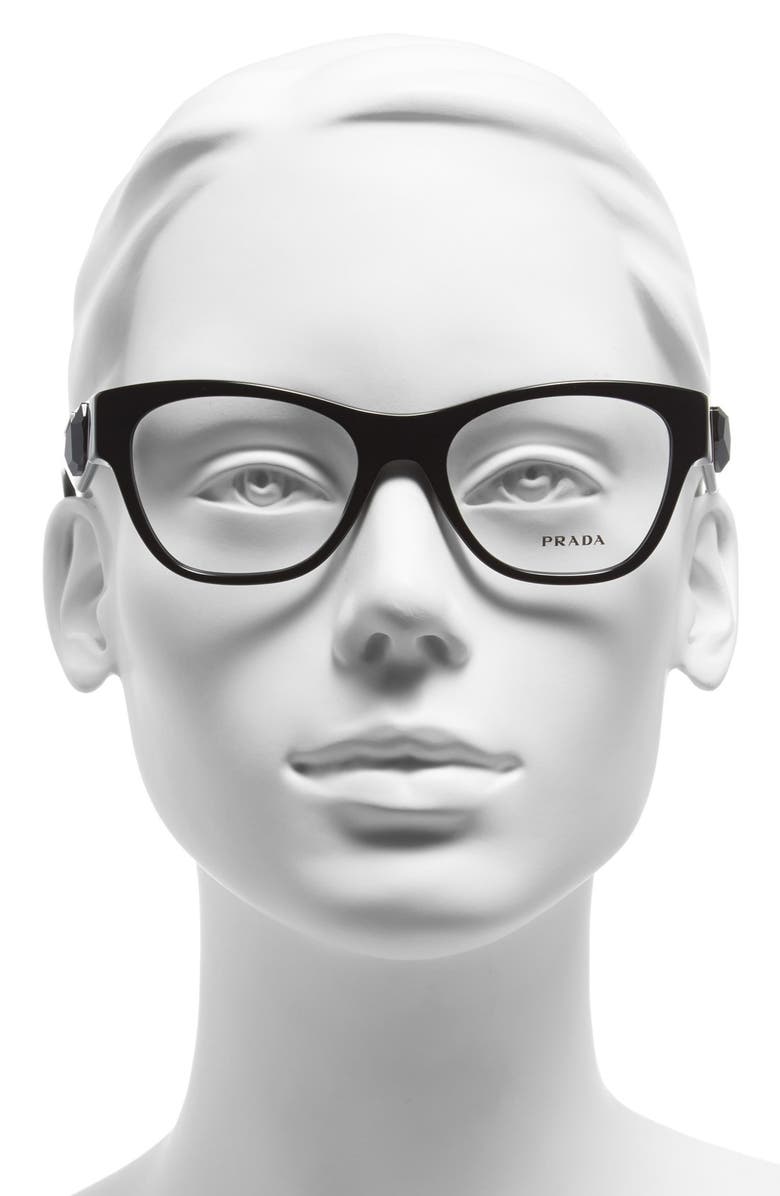Prada 51mm Optical Glasses, Alternate, color,