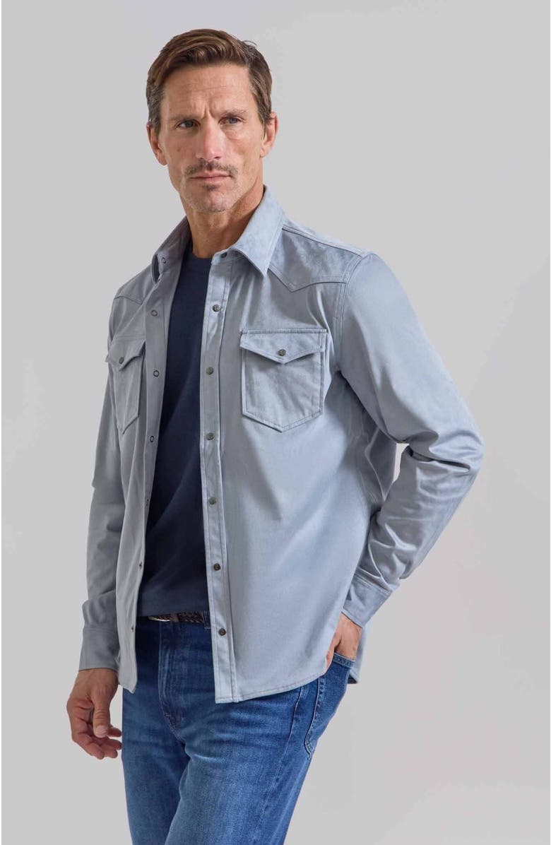 Rye 51 The Wyatt Lite Shirt Jacket, Alternate, color, Sky Blue
