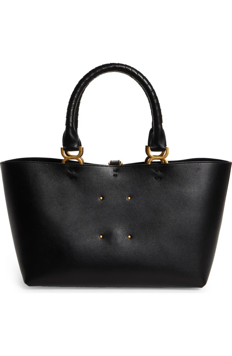 Chloé Small Marcie Grained Leather Tote, Alternate, color,