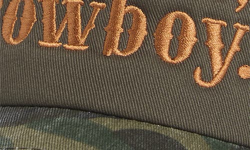 Worn/west Cool It Cowboy Trucker Hat In Green