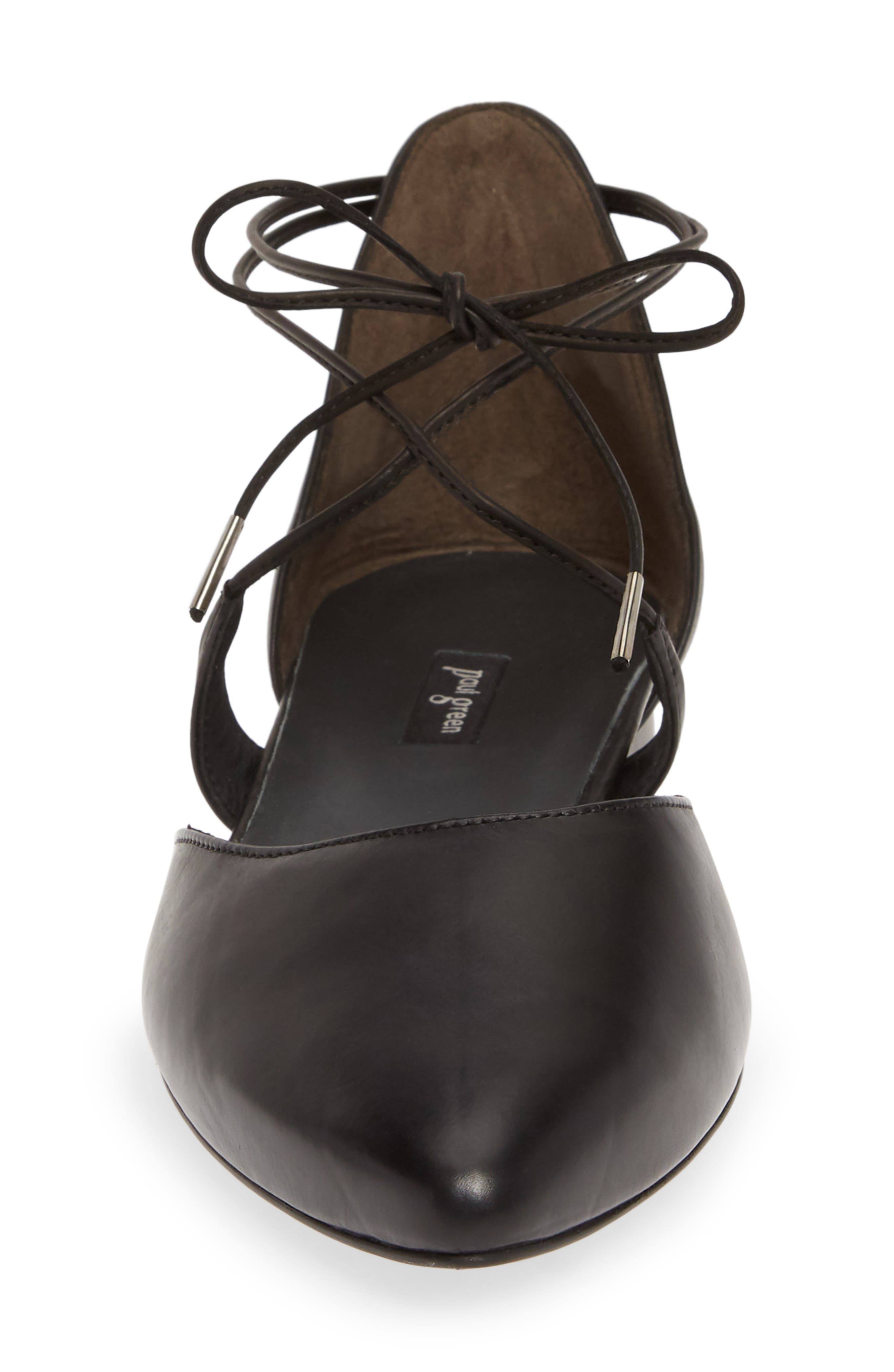 Paul Green Lace Up Flat, Alternate, color, 