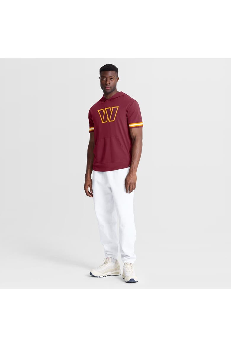 Men's Fanatics Burgundy Washington Commanders Optimal Play Short Sleeve Hooded T-Shirt, Alternate, color, Burgundy