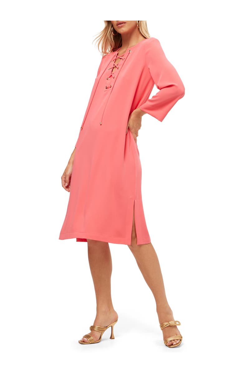 Trina Turk Catamaran Lace Up Midi Dress, Alternate, color, 