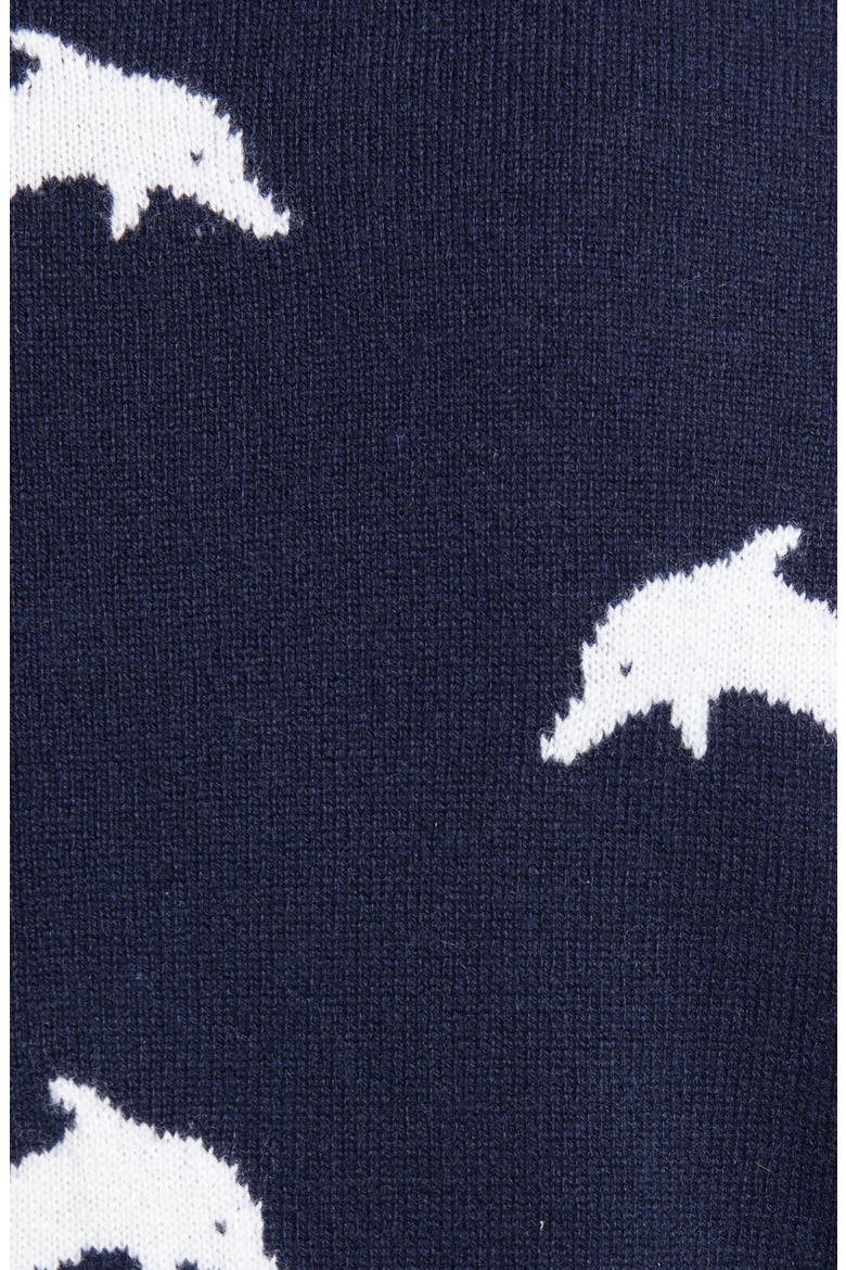 Dolphin Cashmere Sweater, Alternate, color, NAVY