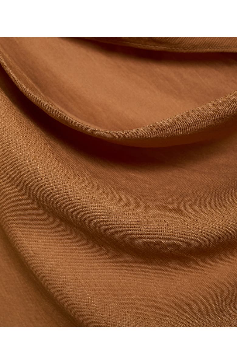 MANGO Asymmetric Drape Dress, Alternate, color, 