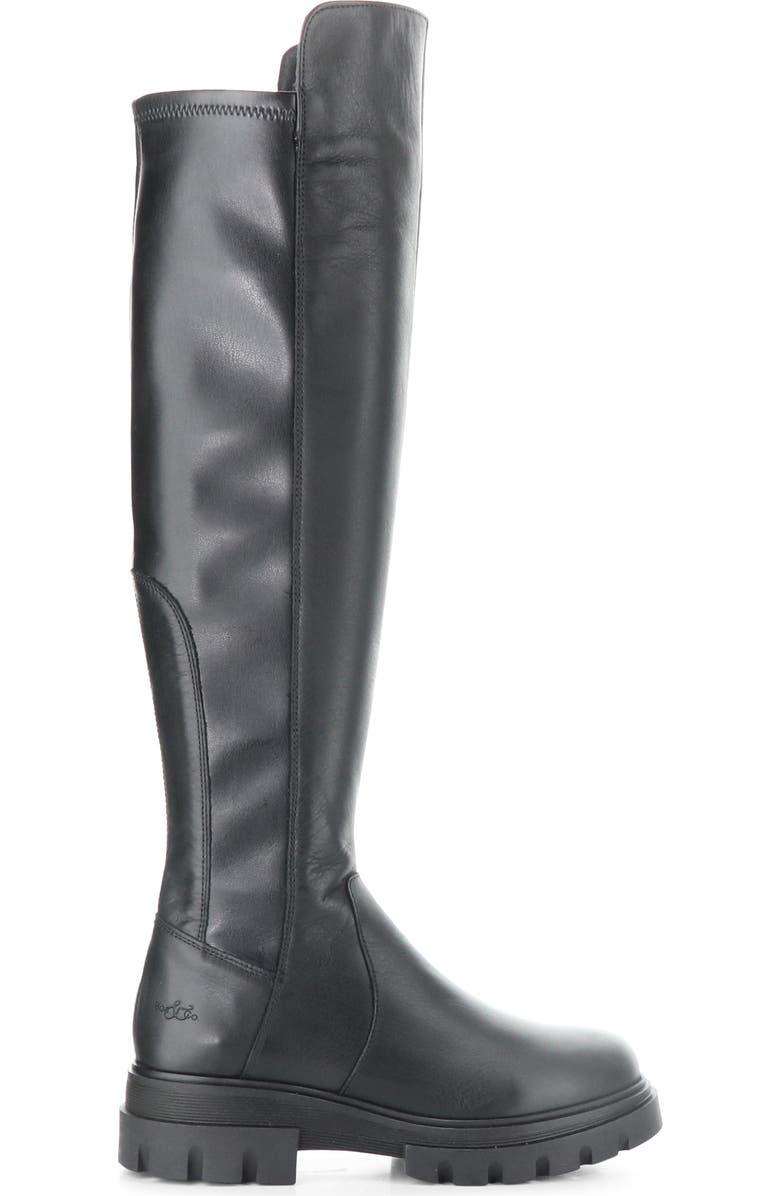 Bos. & Co. Fifth Waterproof Knee High Boot, Alternate, color, Black Feel/ Nappa Stretch