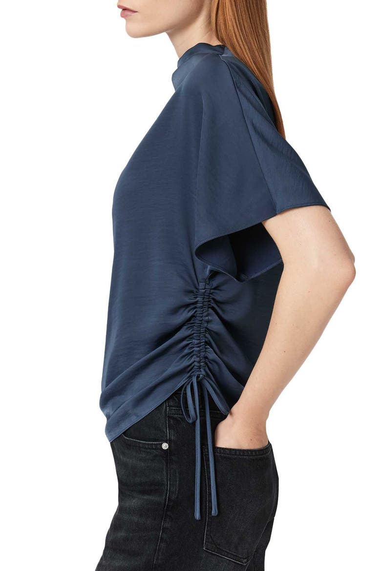 Leslie Side Ruched Top, Alternate, color, MIDNIGHT BLUE