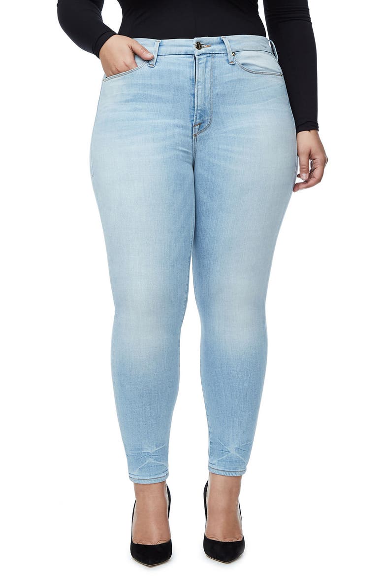 Good Legs High Waist Crop Skinny Jeans, Alternate, color, BLUE124