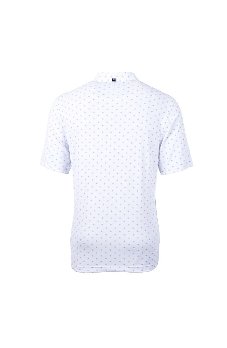 Cutter & Buck Men's Cutter & Buck White Utah Utes Team Big & Tall Virtue Eco Pique Tile Print Polo, Alternate, color, 