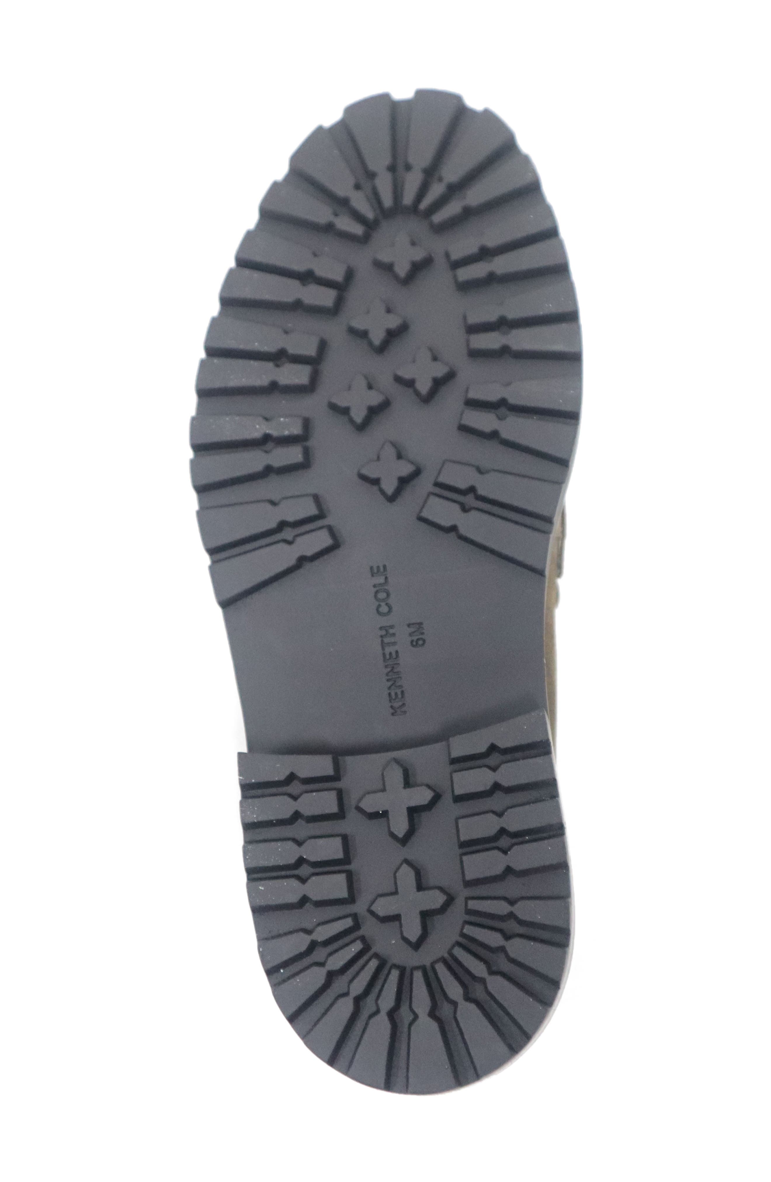 Fatima Lug Sole Penny Loafer, Alternate, color, DEEP SAGE SUEDE
