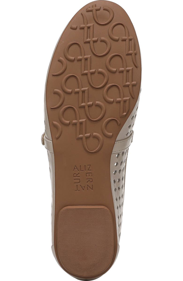 Naturalizer Aria Perforated Mary Jane Flat, Alternate, color, Ivory Mist