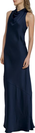 Sleeveless Cowl Neck Gown