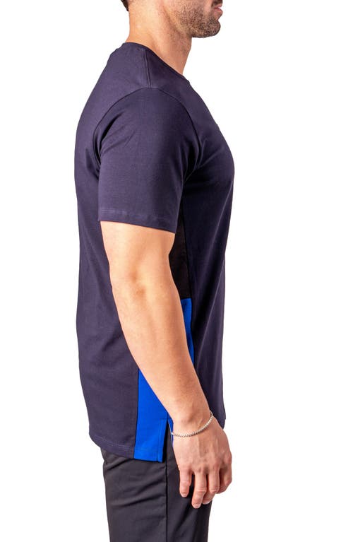 Maceoo Resistance Embroidered T-shirt In Blue