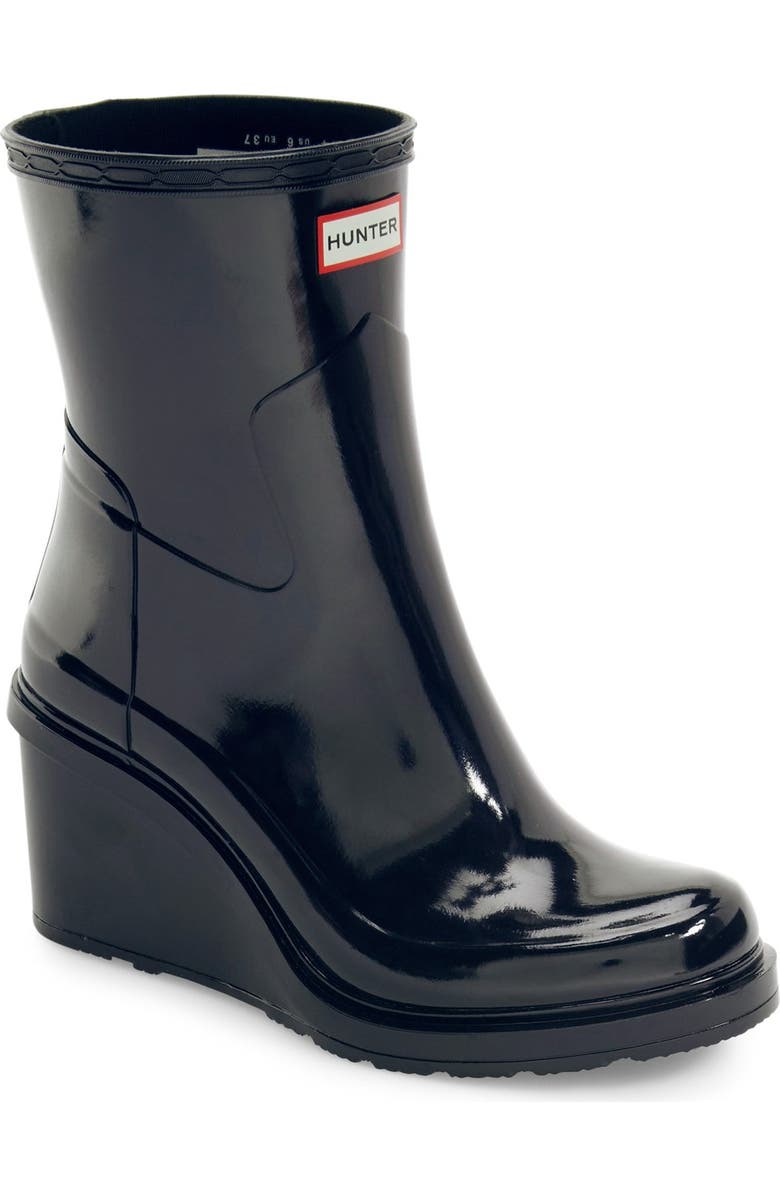Hunter Original Refined Wedge Rain Boot, Main, color,