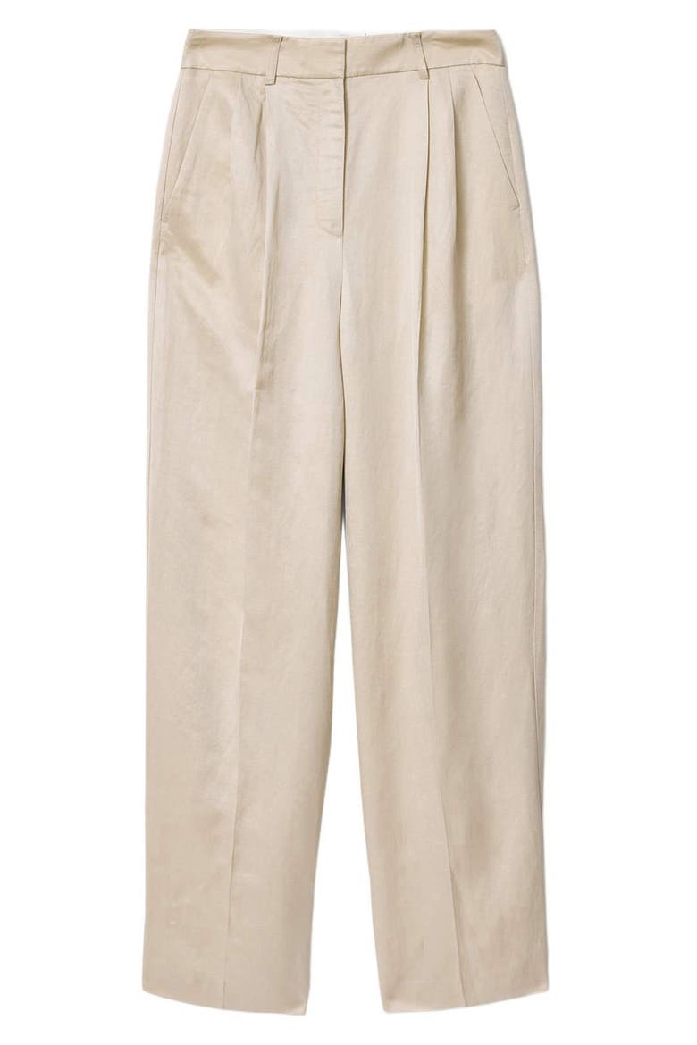 Helena Pleated Pants, Alternate, color, STONE