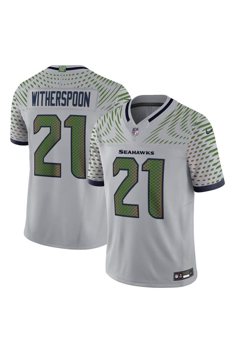 Men's Nike Devon Witherspoon Wolf Gray Seattle Seahawks 2025 Rivalries Collection Limited Jersey, Main, color, Gray