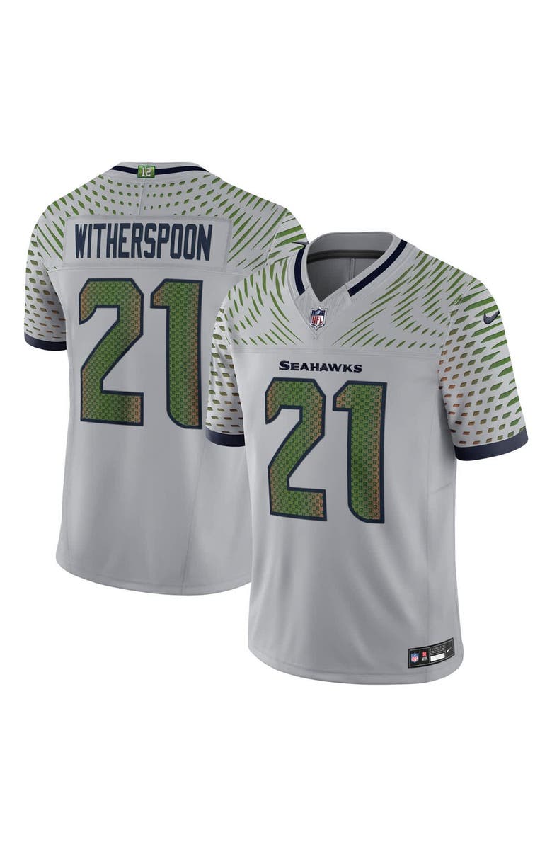 Nike Men's Nike Devon Witherspoon Wolf Gray Seattle Seahawks 2025 Rivalries Collection Limited Jersey, Main, color, Gray
