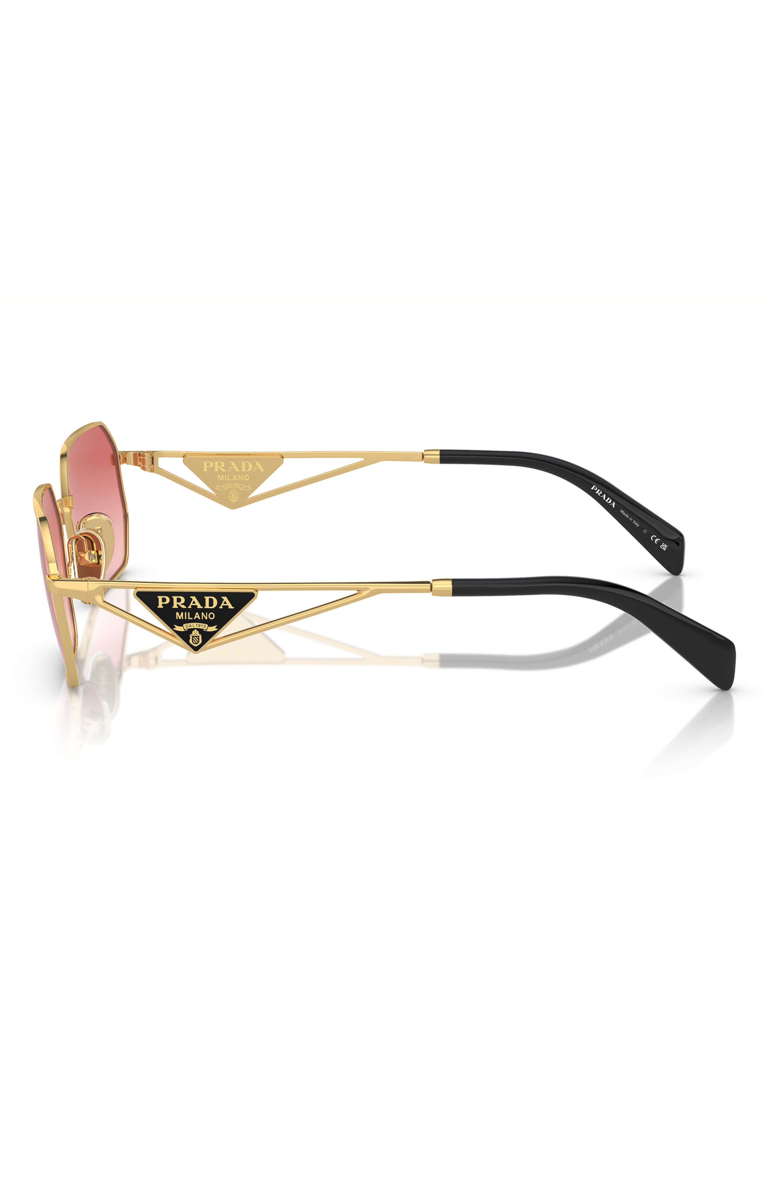 Prada 58mm Gradient Rectangular Sunglasses (Women) | Nordstrom