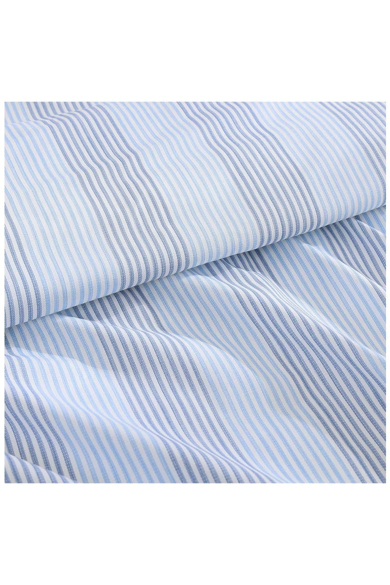 Weekend Stripe Cotton Sheet Set, Alternate, color, LIGHT PASTEL BLUE