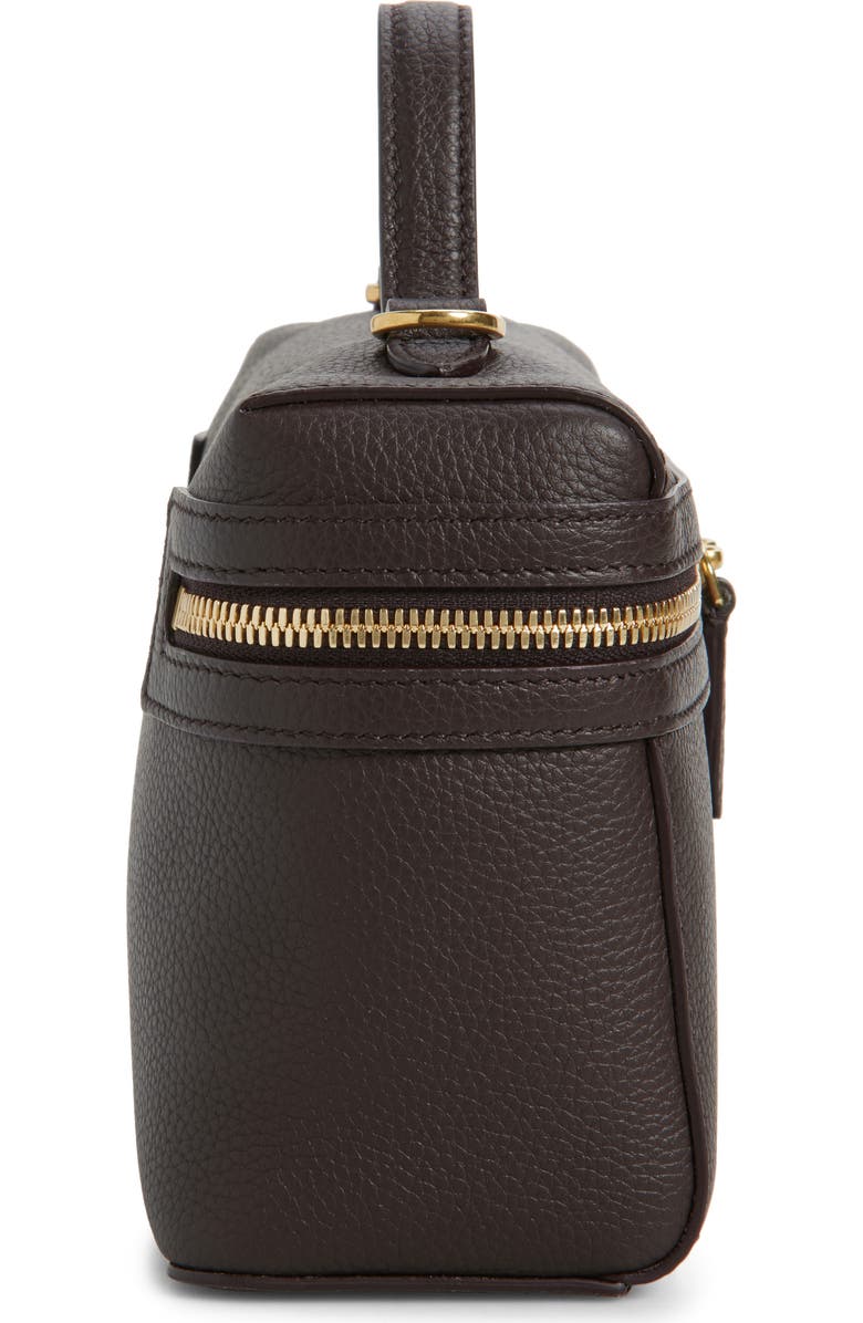 Burberry Bloomsbury Leather Vanity Bag, Alternate, color, Peat/ Sand