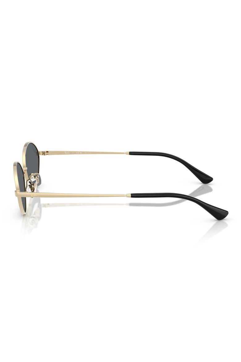 Kai 56mm Polarized Oval Sunglases, Alternate, color, PALE GOLD / DARK GREY POLAR