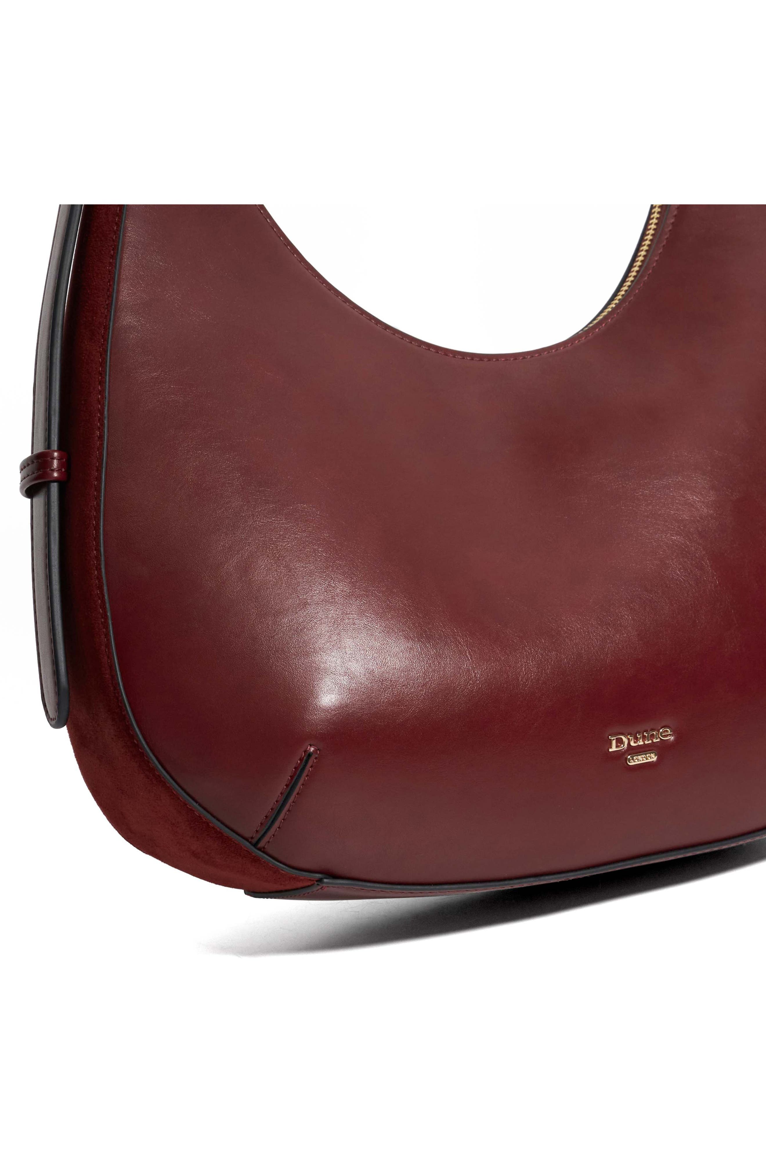 Daintilies Faux Leather Shoulder Bag, Alternate, color, BURGUNDY