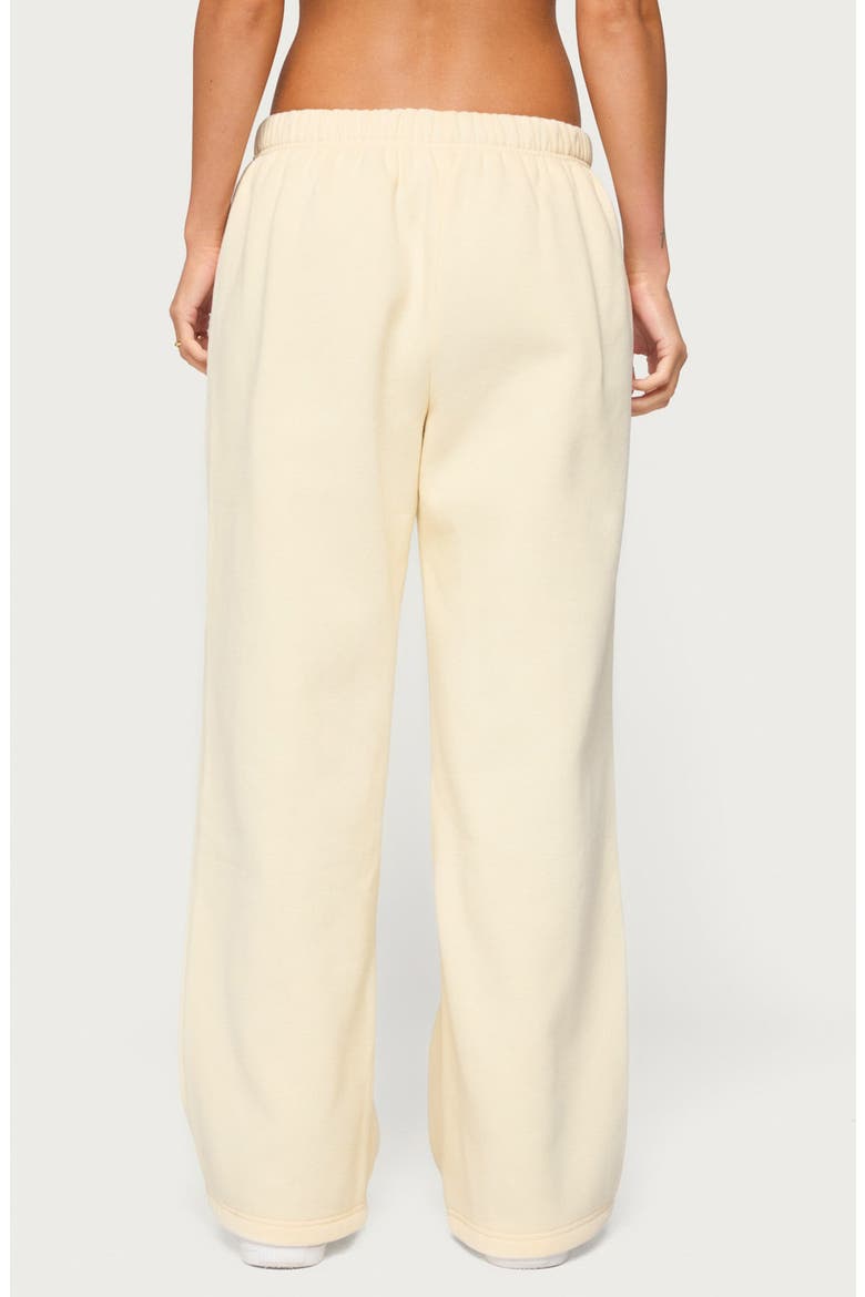 Crush Wide Leg Sweatpants, Alternate, color, BUTTER