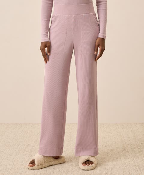 Dream Rib Wide Leg Lounge Pant