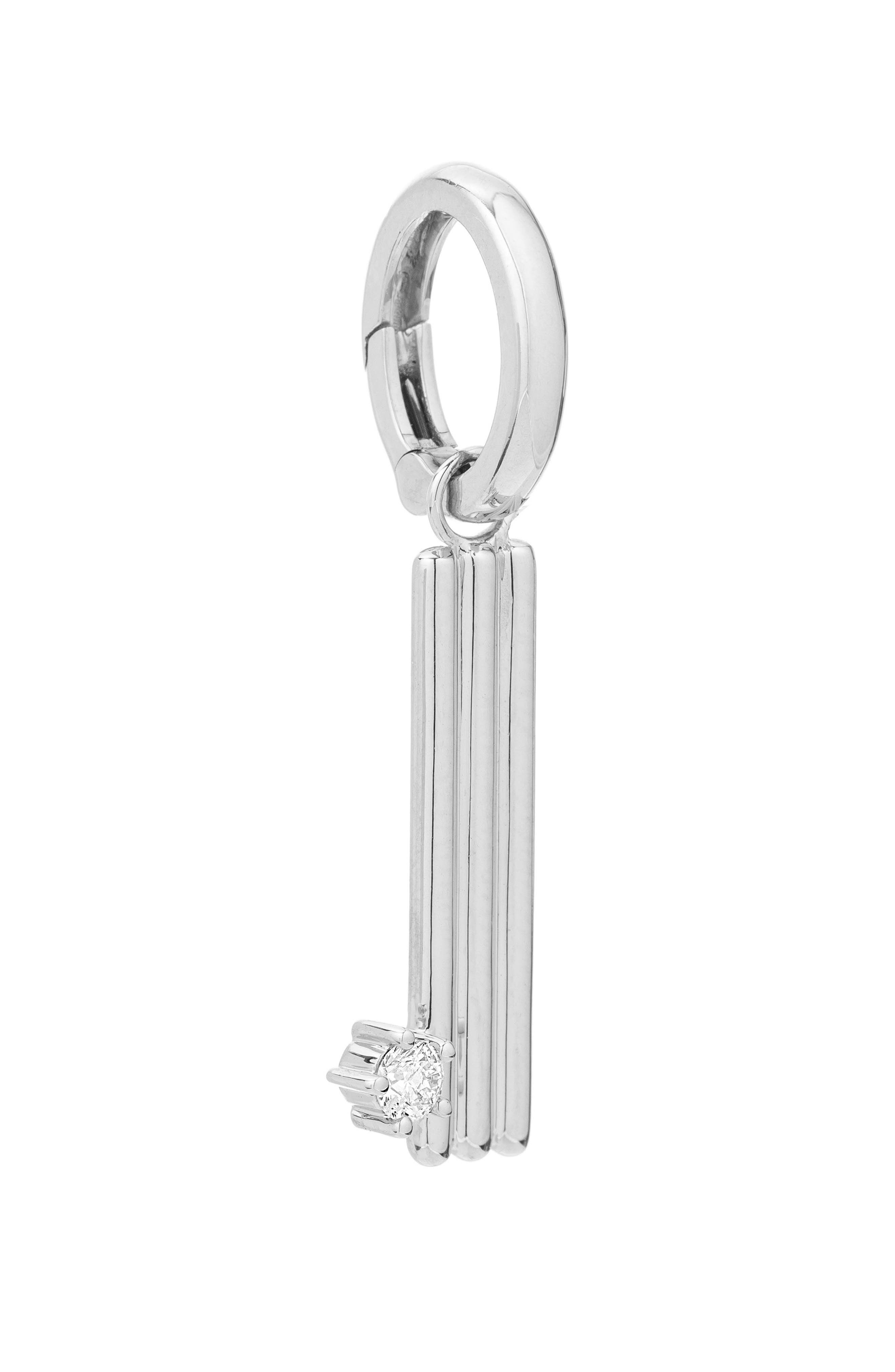 Adina Reyter Groovy Letter Charm Pendant in Silver - I 