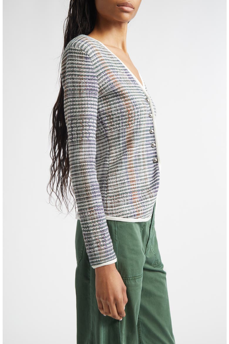 Nadialine Knit Jacket, Alternate, color, DARK HUNTER GREEN MULTI