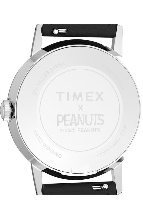 Timex ® X Peanuts Marlin® Space Synthetic Strap Watch, 34mm In Black