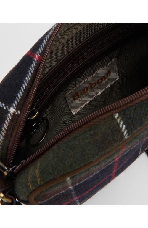 Barbour Culross Tartan Plaid Wool Blend Crossbody Bag In Multi
