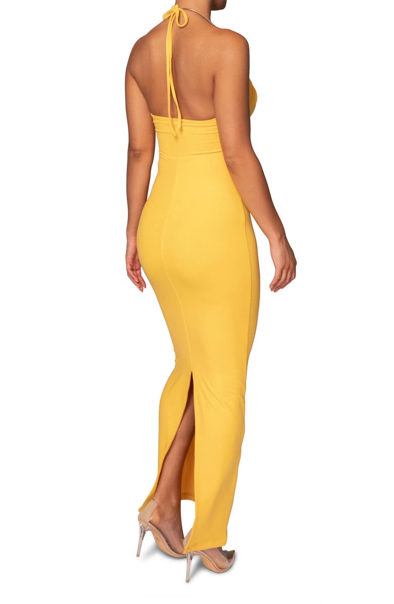 JLUXLABEL Secret Bloom Maxi Dress, Alternate, color, Yellow